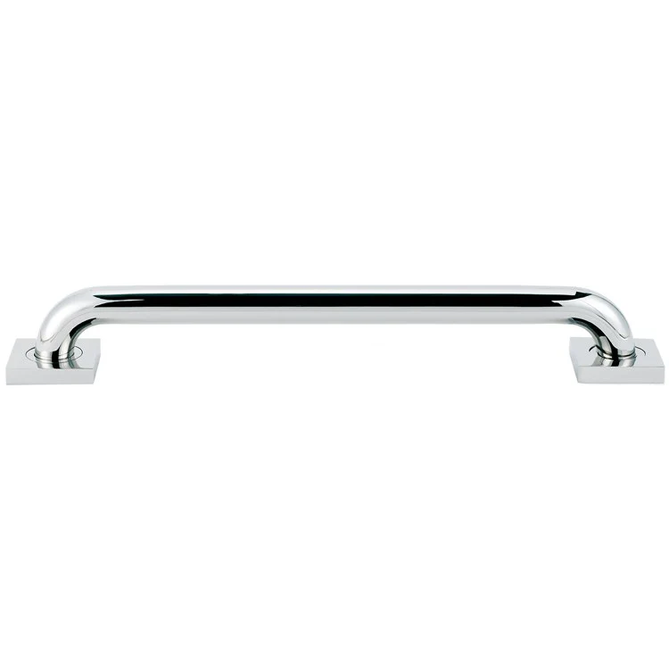 Grab Bar Bracket Contemporary II Bath Square 2-3/4 x 2-3/4 Inch Polished Chrome Brass ADA - Frankwebs