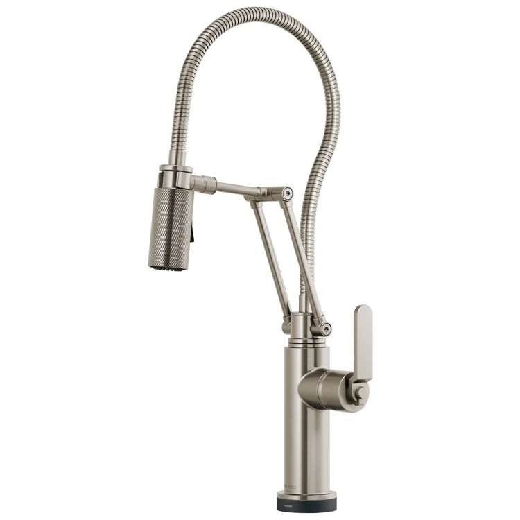 Kitchen Faucet Litze SmartTouch Technology with Finished Semi-Flexible Hose 1 Flat Lever ADA Chrome 1.8 Gallons per Minute - Frankwebs