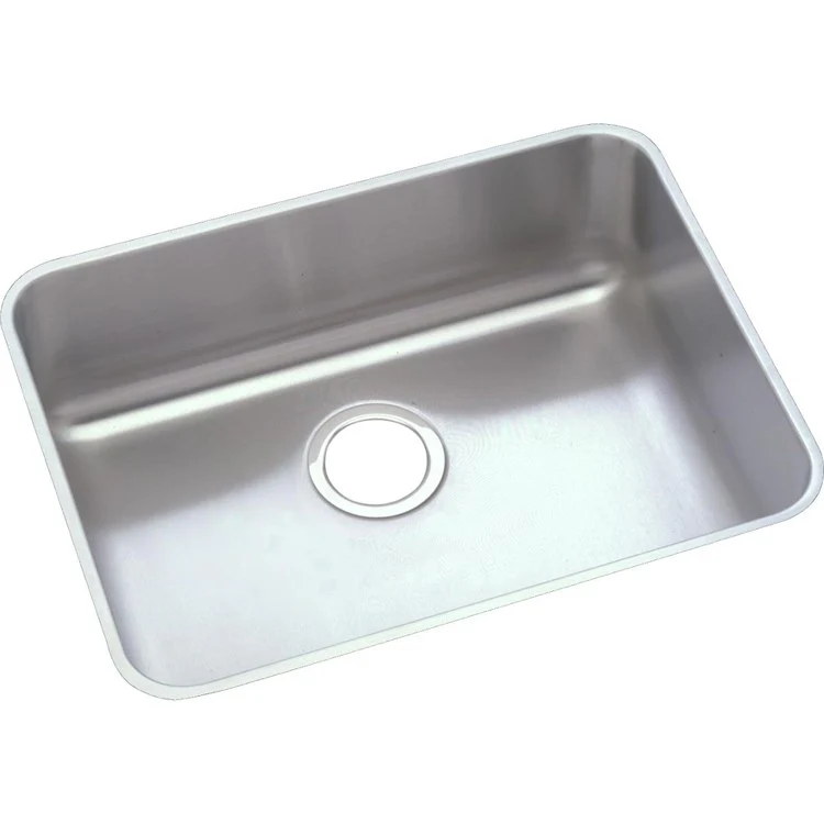 Kitchen Sink Lustertone Classic 21.5 x 18.5 Inch Single Bowl Lustrous Satin Undermount Drain Location Rear Center - Frankwebs