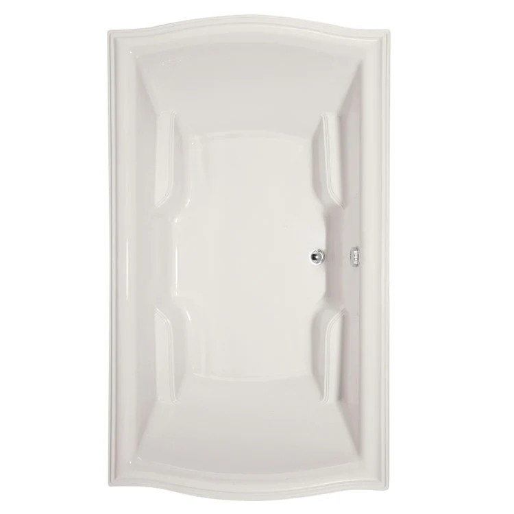 Soaking Tub Designer Collection Debra 72 x 42 Inch Drop-In Tub Only Center Bone Acrylic - Frankwebs