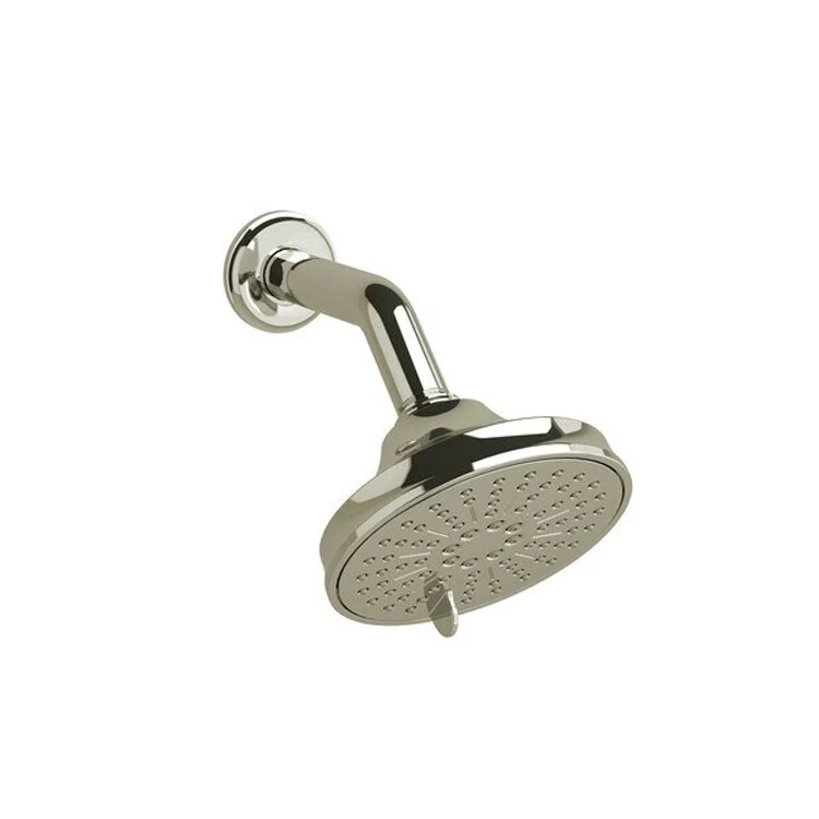 Showerhead 6 Function Showerarm with Momenti Flange Chrome 5 Inch 1.8 Gallons per Minute WaterSense Luxurious Invigorating - Frankwebs