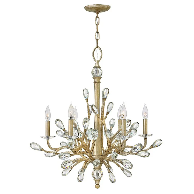 Eve Six-Light Single-Tier Chandelier - Frankwebs