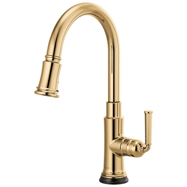 Kitchen Faucet Rook SmartTouch Pull Down 1 Lever ADA Brilliance Luxe Gold 1.8 Gallons per Minute - Frankwebs