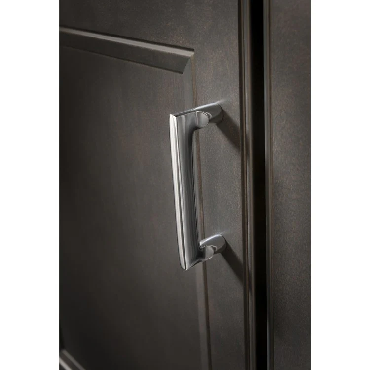 Pull Aspen II D Handle Polished Chrome Bronze 4 Inch 4-5/8x5/8x1-1/2 Inch - Frankwebs