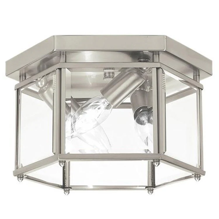Bretton Three-Light LED Flush Mount Ceiling Fixture - Frankwebs