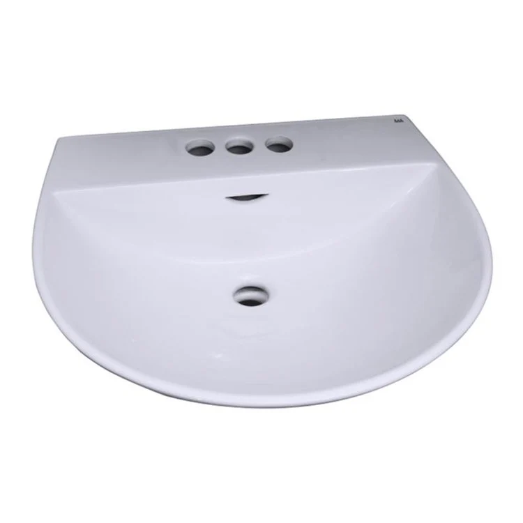 Pedestal Top Reserva 550 21-3/4 Inch White 4 Inch Spread Vitreous China - Frankwebs