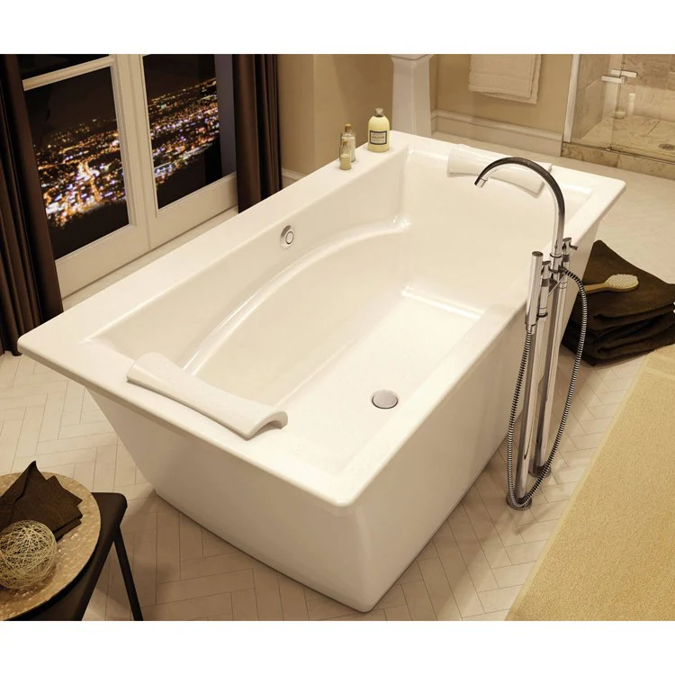 Freestanding Tub Optik 66 x 36 Inch White Center Rectangular - Frankwebs