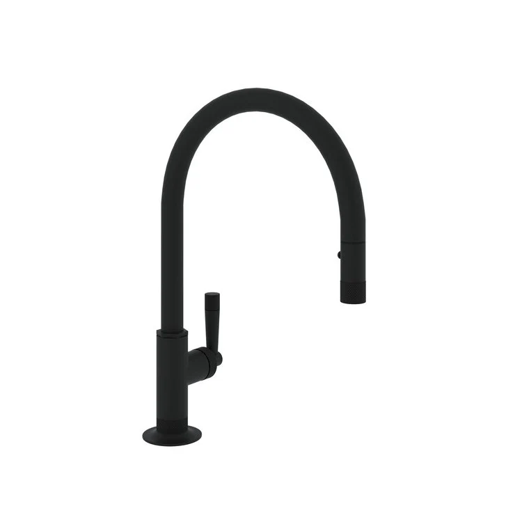 Kitchen Faucet Graceline Pull Down 1 Metal Lever Polished Nickel 9-1/16 Inch Reach 3-7/64 Inch 15-3/64 Inch - Frankwebs