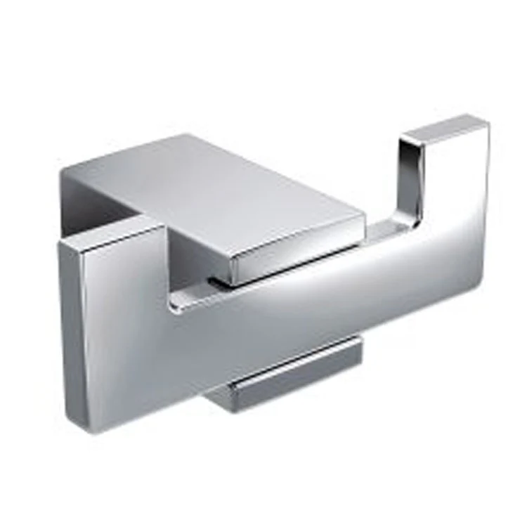 Robe Hook Kyvos Double Brushed Nickel 1-7/16 Inch 2-3/16 Inch Concealed Screw Zinc - Frankwebs