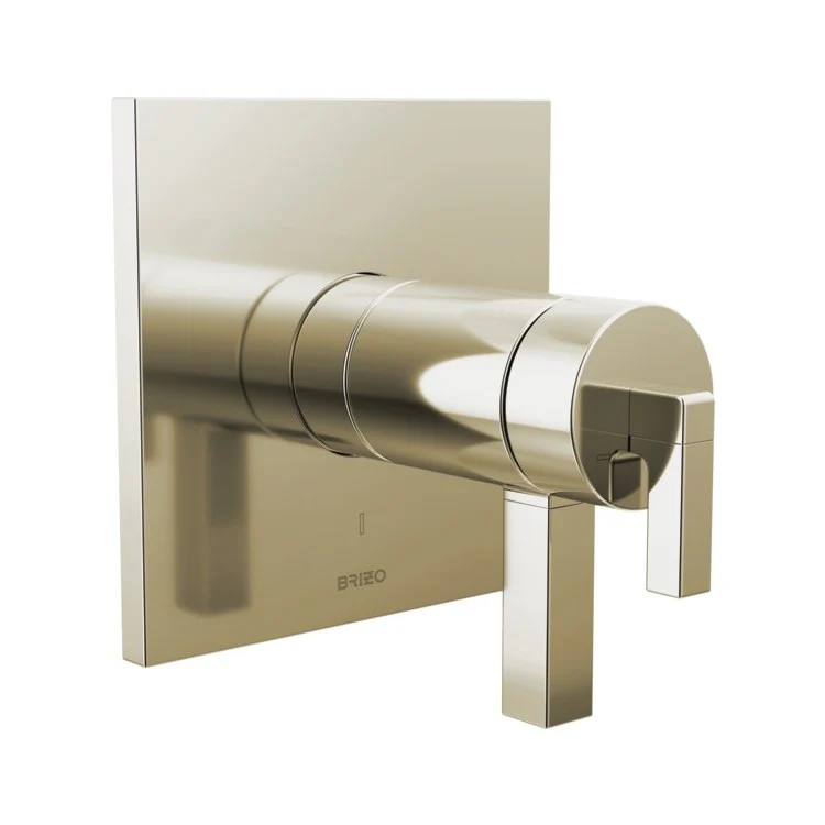 Thermostatic Trim Frank Lloyd Wright Square Less Handle Less Handle Brilliance Polished Nickel ADA for Universal Rough Zinc - Frankwebs