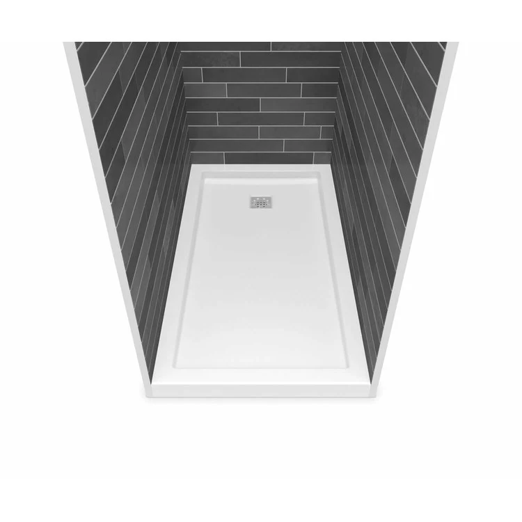 Shower Base B3 Alcove Deep Square Drain White 60 x 36 Inch Acrylic - Frankwebs