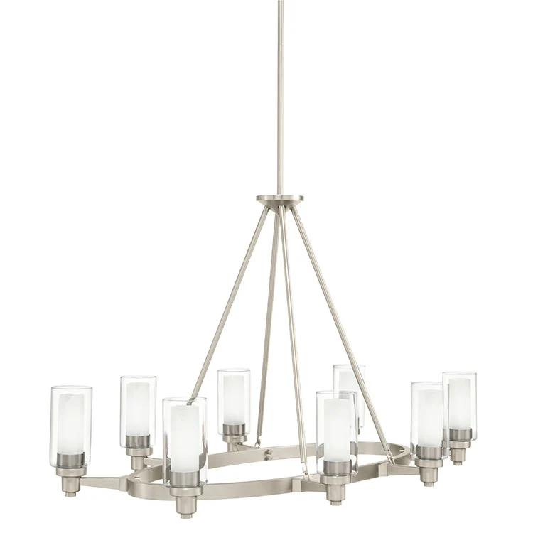 Circolo Eight-Light Oval Chandelier - Frankwebs