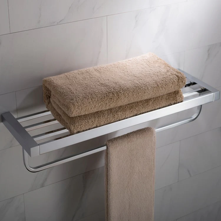 Stelios Bathroom Shelf with Towel Bar - Frankwebs
