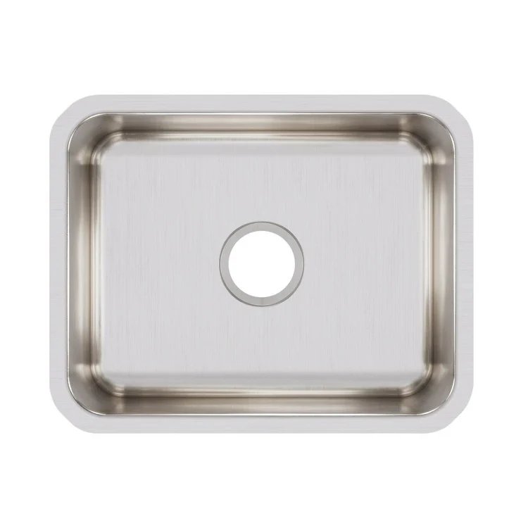 Kitchen Sink Lustertone Classic 20.5 x 16.5 Inch Single Bowl Lustrous Satin Undermount Drain Location Center - Frankwebs