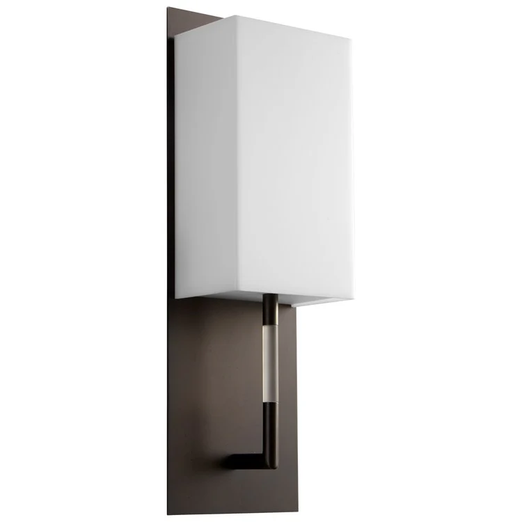 Epoch Single-Light Wall Sconce with Acrylic Shade - Oiled Bronze - Frankwebs