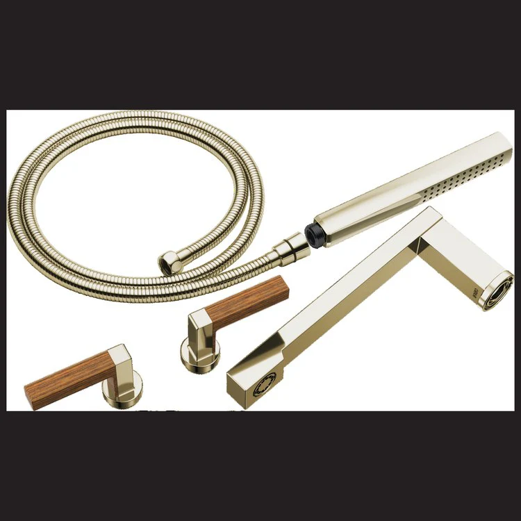Tub Filler Trim Frank Lloyd Wright 2 Lever Brilliance Luxe Steel ADA 8 Inch Spread - Frankwebs