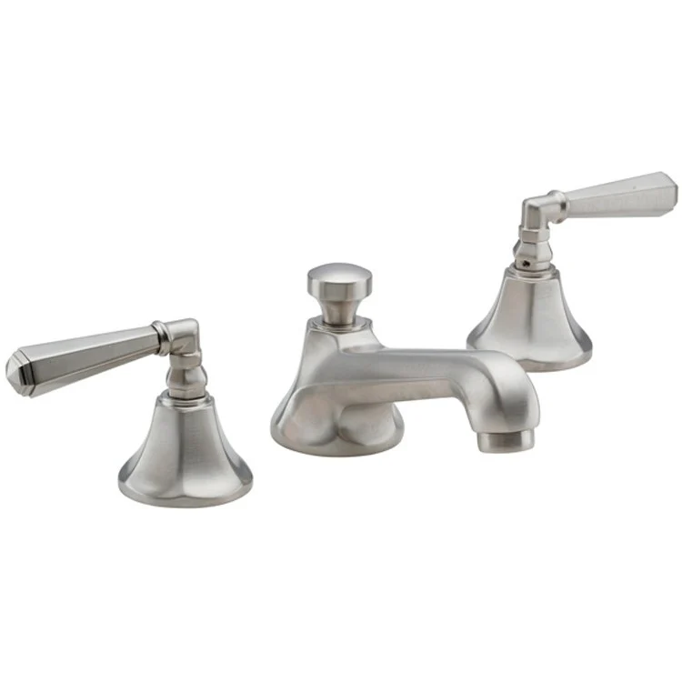 Lavatory Faucet Monterey Widespread 8 Inch Spread 2 Lever ADA Satin Nickel 1.2 Gallons per Minute - Frankwebs