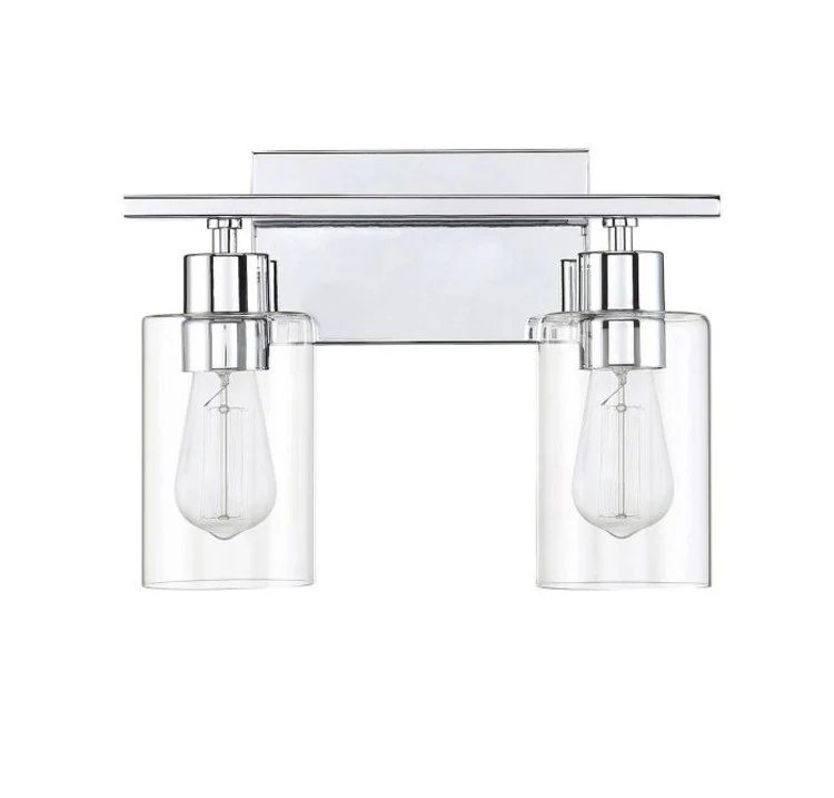 Lambert Two-Light Bathroom Vanity Fixture - Frankwebs