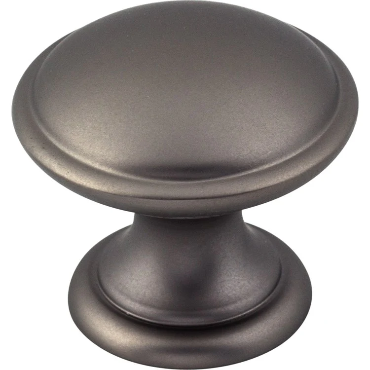 Knob Dakota Round Flat Black Zinc Alloy 1-1/4 x 1-1/4 x 1-1/5 Inch 1-1/5 Inch - Frankwebs