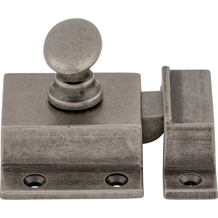 Door Latch Additions Cabinet Pewter Antique 2 x 2 x 1/2 Inch Zinc Alloy - Frankwebs