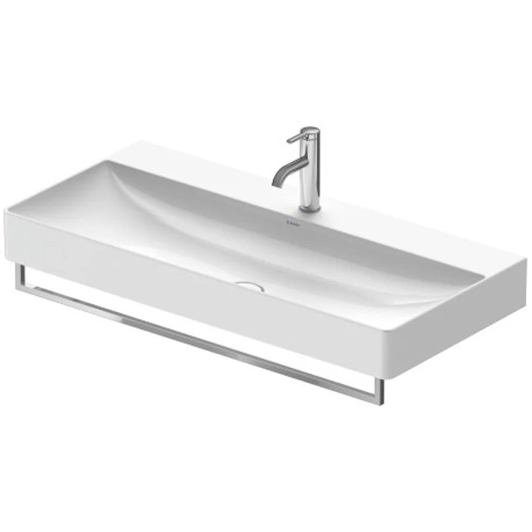 Towel Bar 37-1/8 Inch Rail Square Chrome Metal for 235310 Washbasin - Frankwebs