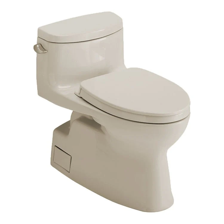 Toilet Carolina II 1 Pieces Universal Height Washlet Ready Cotton Elongated ADA 25-5/8 Inch 1.28 Gallons per Flush Left Hand Chrome Soft Close - Frankwebs