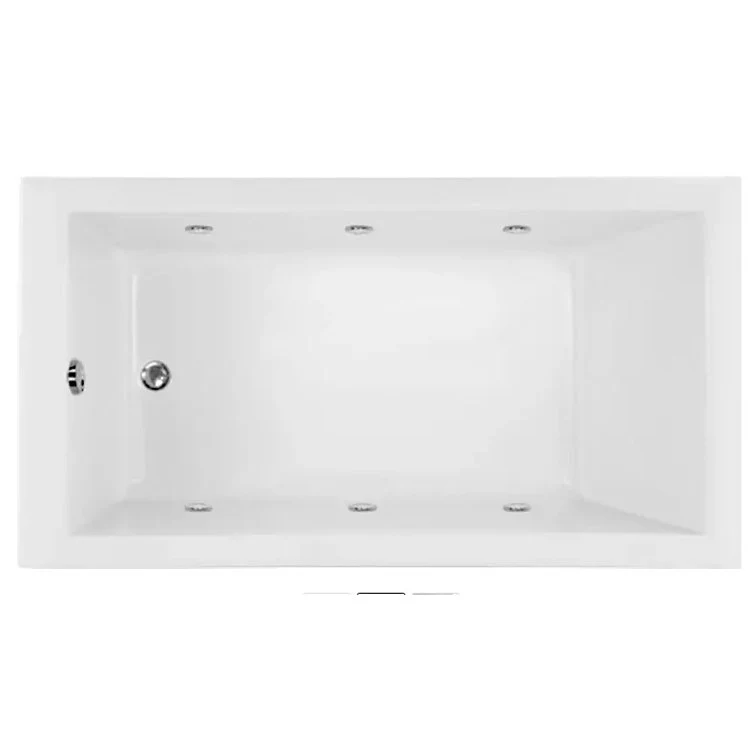 Combination Tub Ston Collection Citrine 60 x 32 x 21 Inch Alcove Left Hand Drain Almond Rectangle - Frankwebs