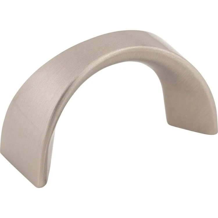 Pull Nouveau Crescent D Handle for Decorative Hardware Brushed Satin Nickel Zinc Alloy 1-1/4 Inch 1-9/16 Inch Length - Frankwebs