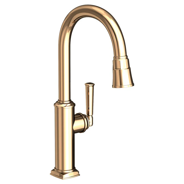 Kitchen Faucet Zemora 1 Lever ADA Antique Nickel Pull Down Spout Height 10-4/9 Inch 1.8 Gallons per Minute - Frankwebs