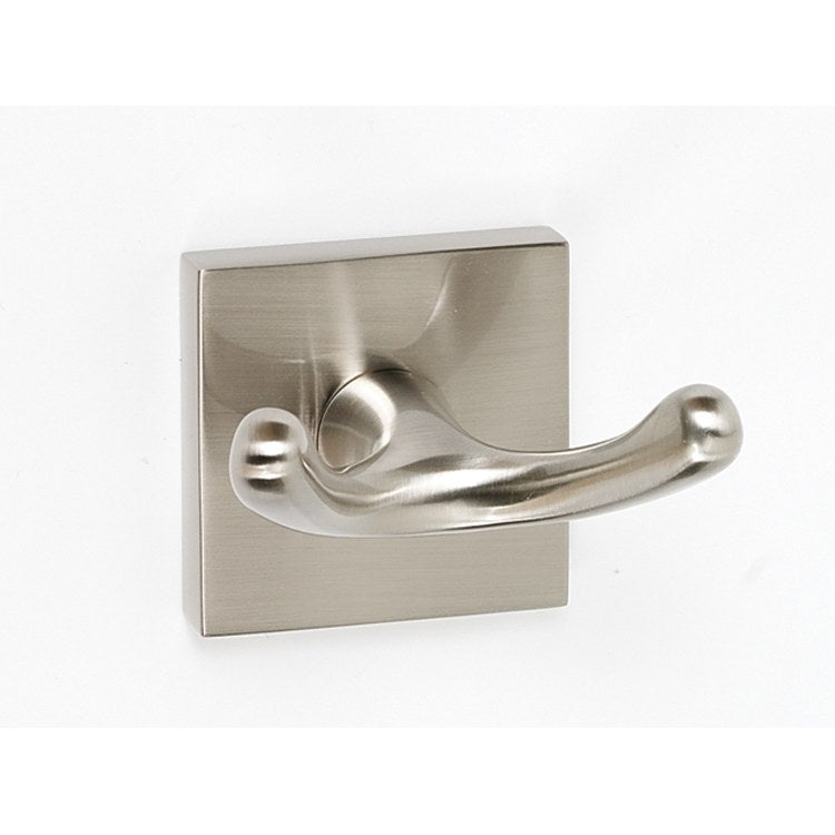 Robe Hook Contemporary ll Bath Double Satin Nickel 2 Inch 2-1/2 Inch Wall Mount Brass - Frankwebs