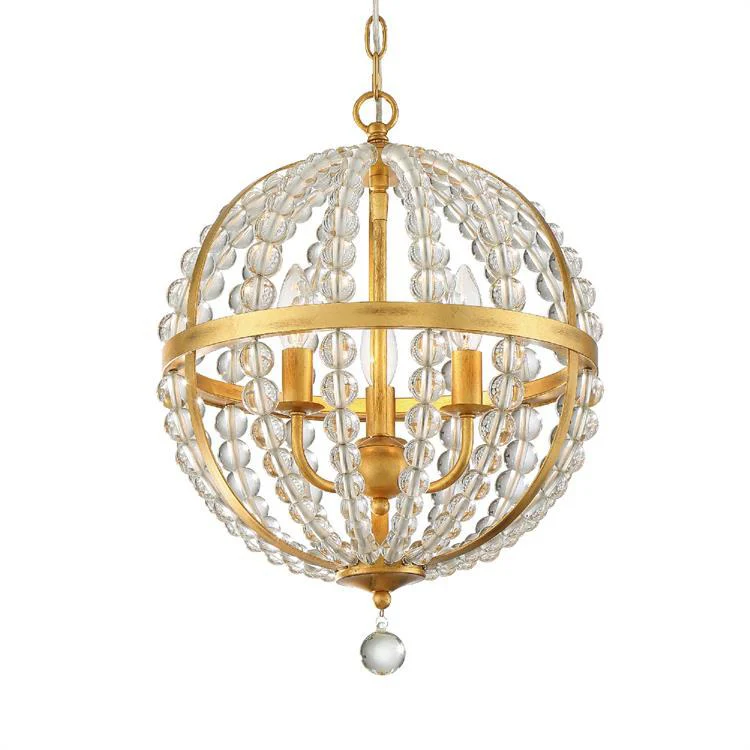 Roxy Three-Light Chandelier - Frankwebs