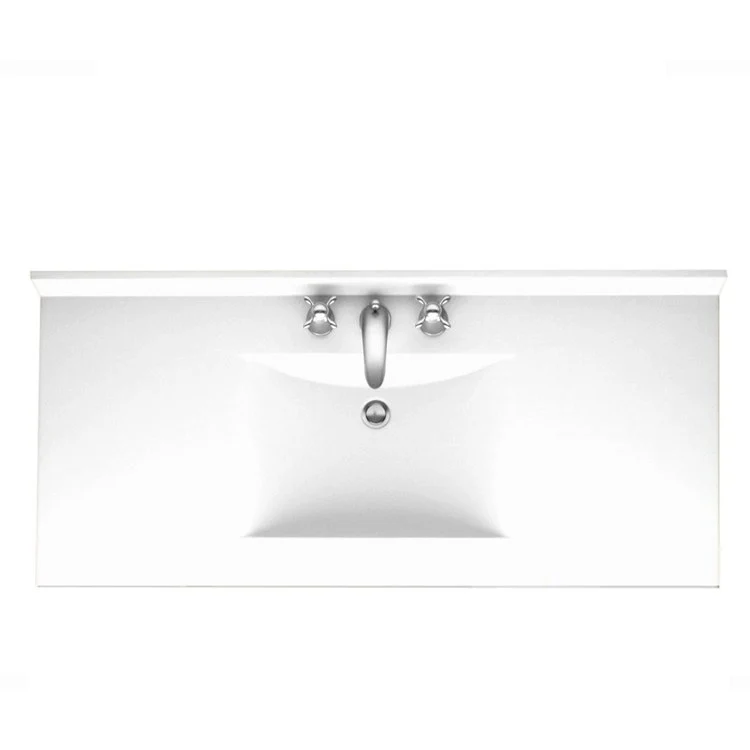 Vanity Top Contour 43 x 22 Inch ADA White Swanstone - Frankwebs