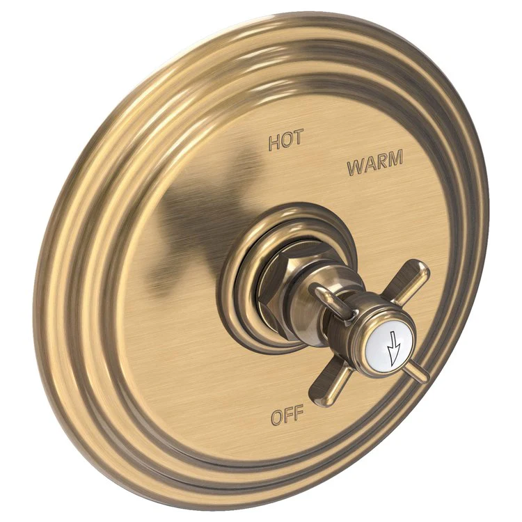 Pressure Balance Valve Trim Fairfield Round 1 Cross English Bronze ADA Depth 3-4/5 Inch - Frankwebs