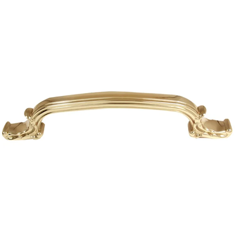 Pull Ornate Polished Brass 6 Inch 7-3/4 Inch 1-5/8 Inch - Frankwebs
