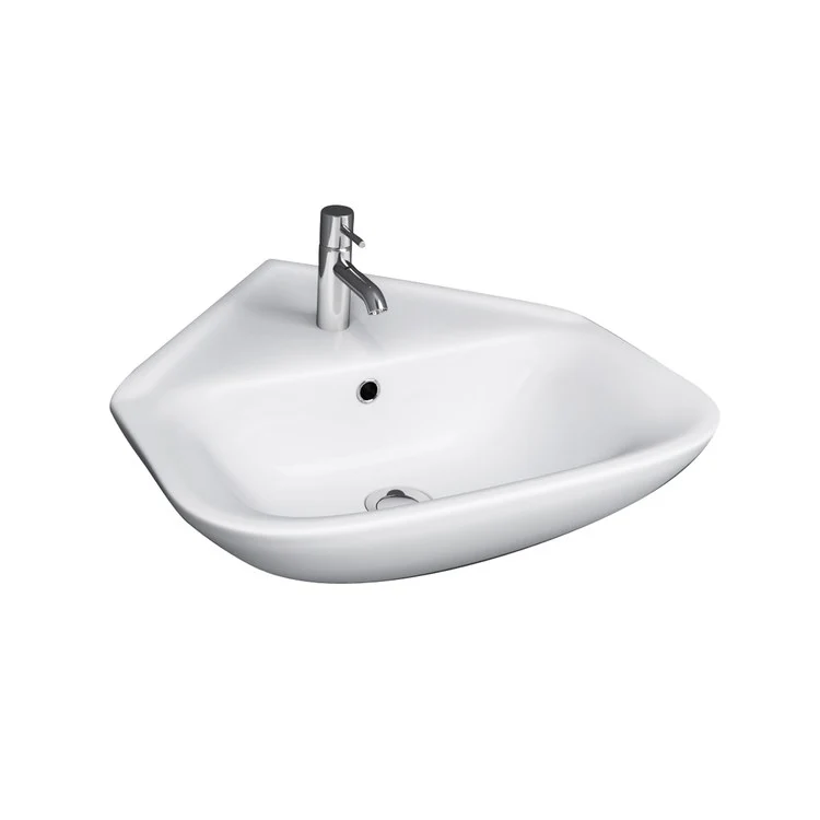 Lavatory Sink Eden 450 Wall Hung 17-3/4 Inch White - Frankwebs