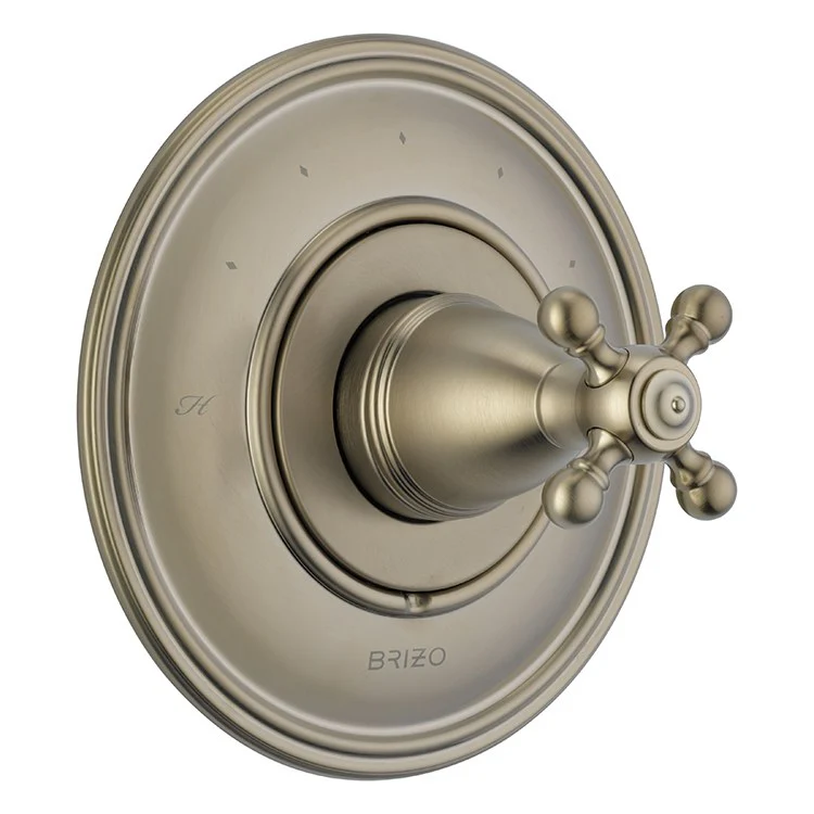 Traditional Sensori Thermostatic Temperature Control Trim with Cross Handle - Frankwebs