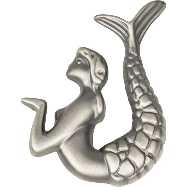 Knob Atlas Nautical/Ocean Mermaid Right Pewter Zinc Alloy 2-1/2 Inch - Frankwebs