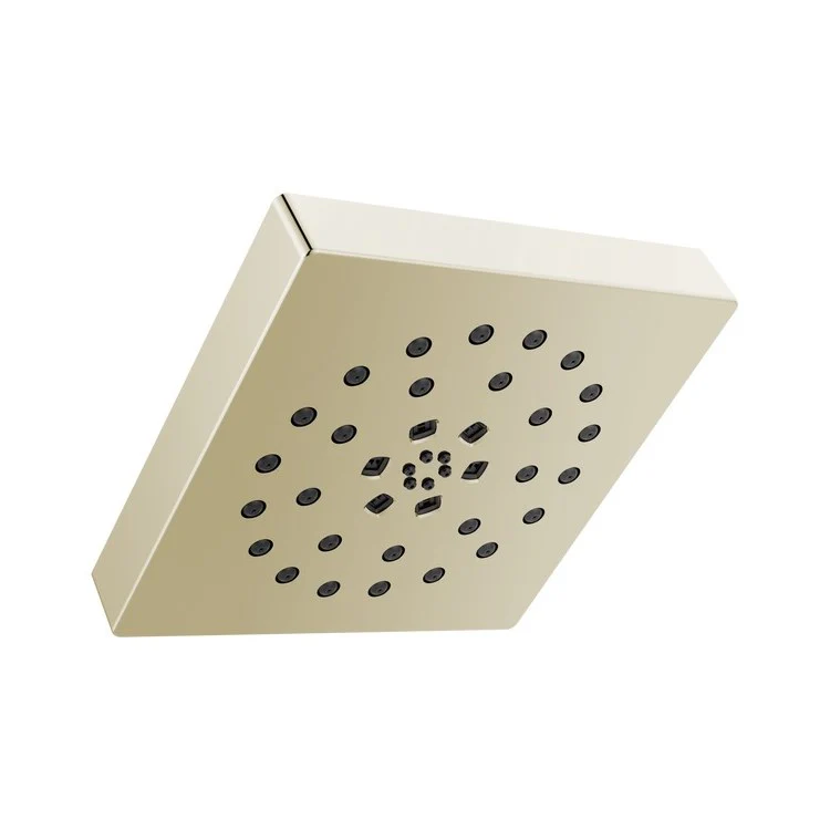 Showerhead Universal Showering Components 4 Function Square with H2Okinetic Technology Lumicoat Chrome 7-13/16 Inch 1.75 Gallons per Minute H2Okinetic PowerDrench Spray Massaging Spray H2Okinetic UltraSoak Spray and Pause - Frankwebs