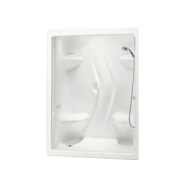 Shower Stamina 60-I Alcove 1 Piece White 60 x 36 Inch Acrylic Two Seats Right Drain 59-1/2 Inch - Frankwebs