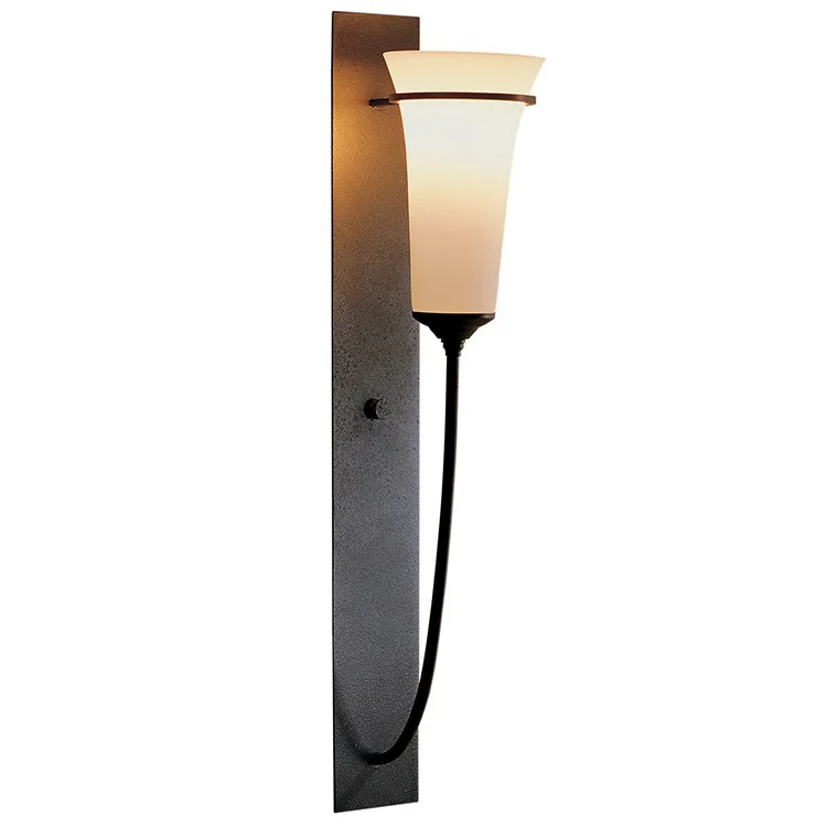 Banded Single-Light Wall Torch Wall Sconce - Frankwebs