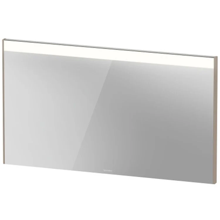 Mirror Brioso 27-1/2 x 48 Inch Taupe Matte with Lighting Rectangle 1-3/4 Inch - Frankwebs