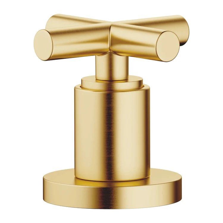 Deck Valve TARA Clockwise Closing Cross Brushed Durabrass 1-1/4 Inch ADA - Frankwebs