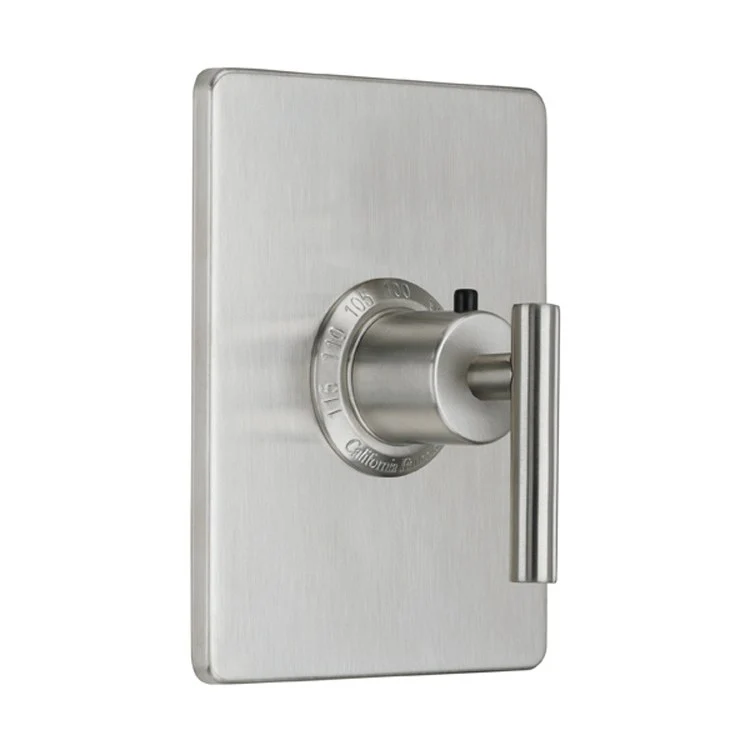 Thermostatic Trim Tiburon Rectangular 3/4 Inch 1 Lever Satin Nickel ADA for Requires Rough Valve TH75-R Handle and Escutcheon Brass - Frankwebs