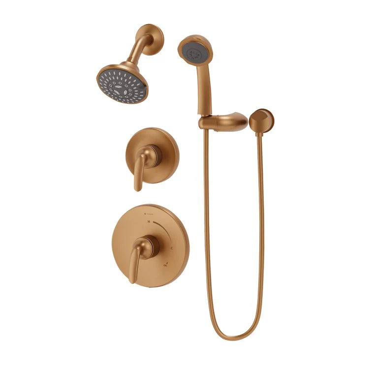 Shower Trim Elm 2 Lever Polished Chrome CALGreen ADA 1.5 Gallons per Minute Round 7 Function for 261 Series Temptrol Valve - Frankwebs