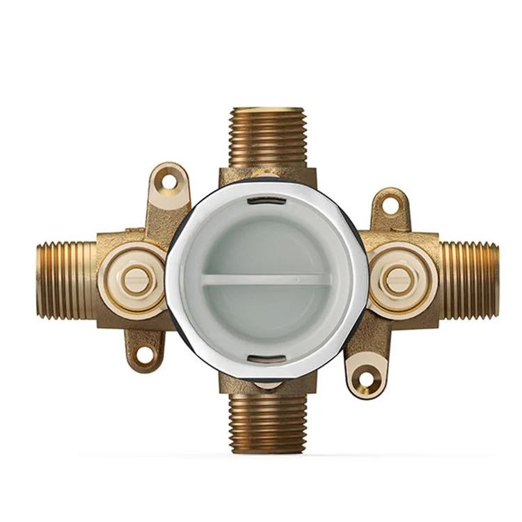 Flash Shower Rough-in Valve with Universal Inlets and Outlets and Screwdriver Stops - Frankwebs