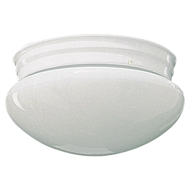 Signature Single-Light Small Plain Mushroom Flush Mount Ceiling Fixture Flush Mount Ceiling Fixture - Frankwebs