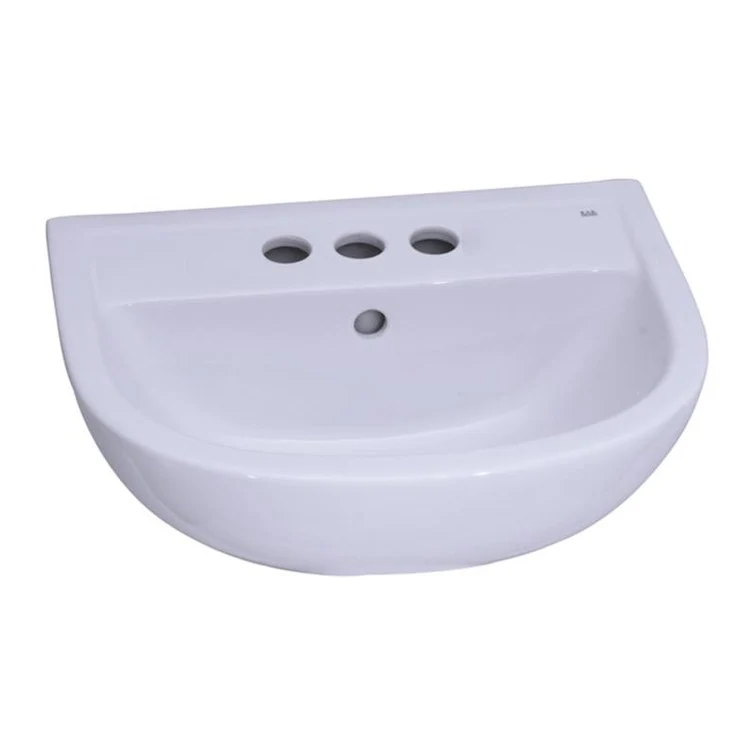 Pedestal Top Compact 545 21-1/2 Inch White 4 Inch Spread Vitreous China - Frankwebs