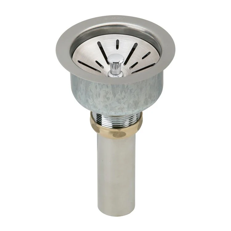 Grid Drain 3-1/2 Inch Satin 1-1/2IN O.D.x4IN Stainless Steel - Frankwebs