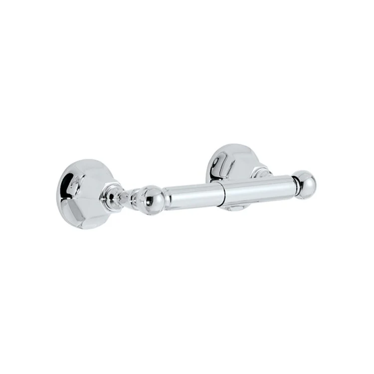 Toilet Paper Holder Venice Double Post Polished Nickel Brass 3-7/16 Inch Wall Mount - Frankwebs