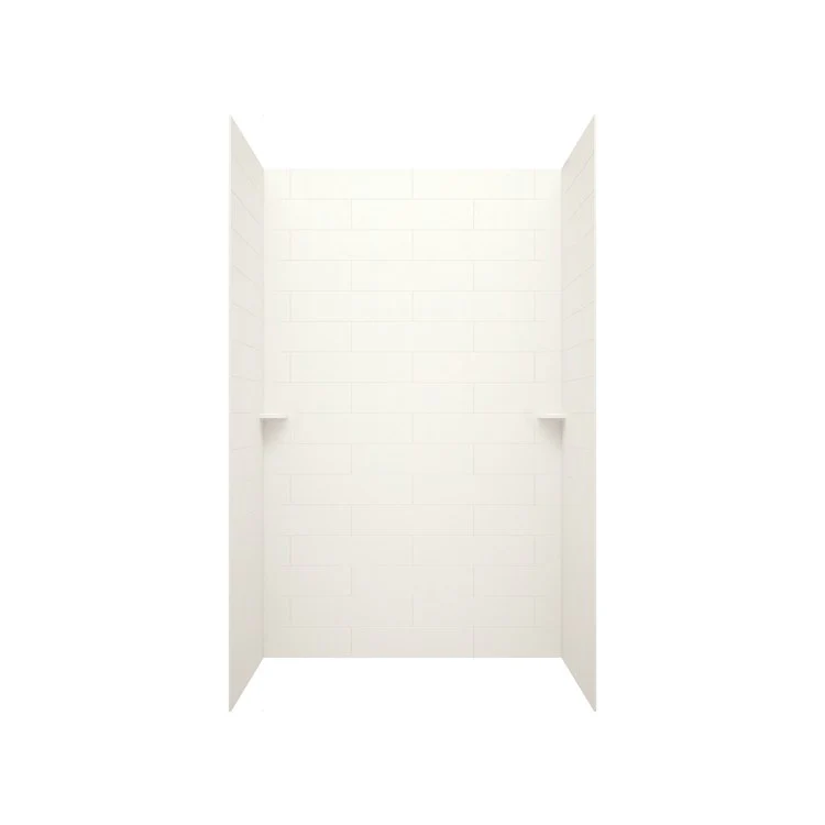 Shower Wall Kit Modern Subway Tile Glue Up 36 x 62 x 96 Inch Carrara Swanstone - Frankwebs